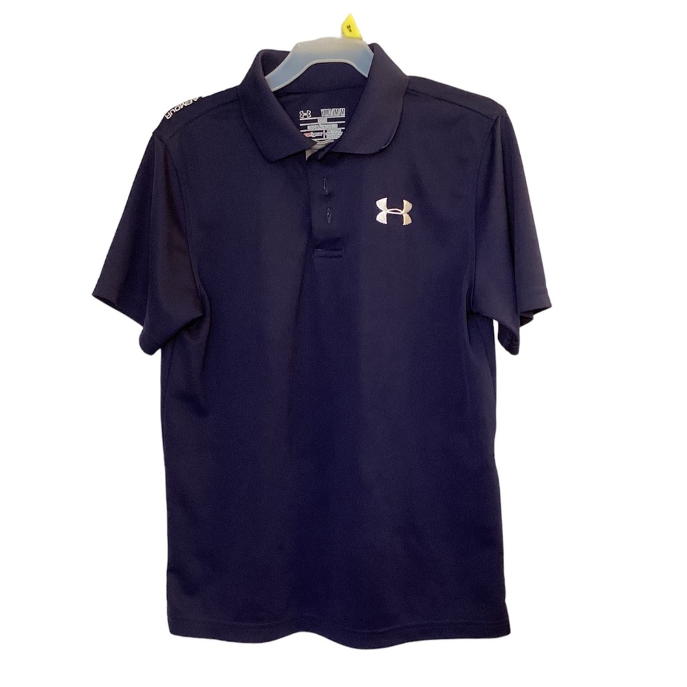 Under Armour Boys Blue Medium Polo Shirt